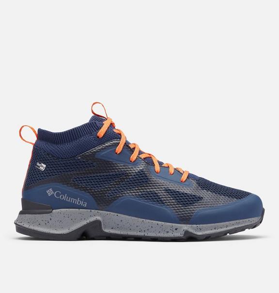 Columbia Vitesse Mid OutDry Hiking Shoes Navy Orange For Men's NZ53284 New Zealand